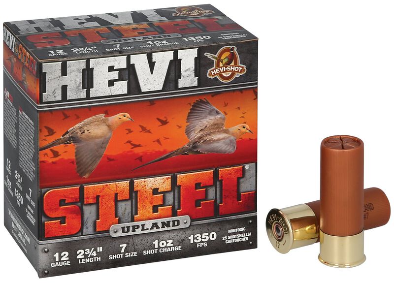 HEVI-Steel Upland, 12 Gauge, 7 Shot, 2-3/4 in, 1 oz, 1350 fps