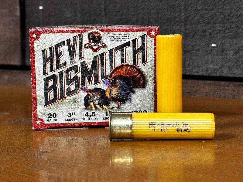 HEVI-Bismuth Turkey, 12 Gauge, 4 and 5 Shot, 3 in, 1 3/4 oz, 1300 fps