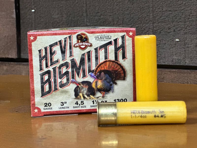 HEVI-Bismuth Turkey, 12 Gauge, 4 and 5 Shot, 3 in, 1 3/4 oz, 1300 fps