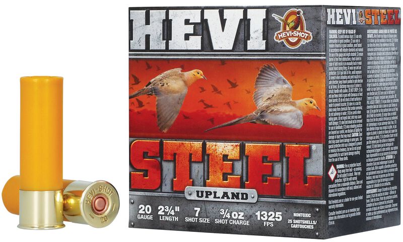 HEVI-Steel Upland, 20 Gauge, 7 Shot, 2-3/4 in, 3/4 oz, 1325 fps