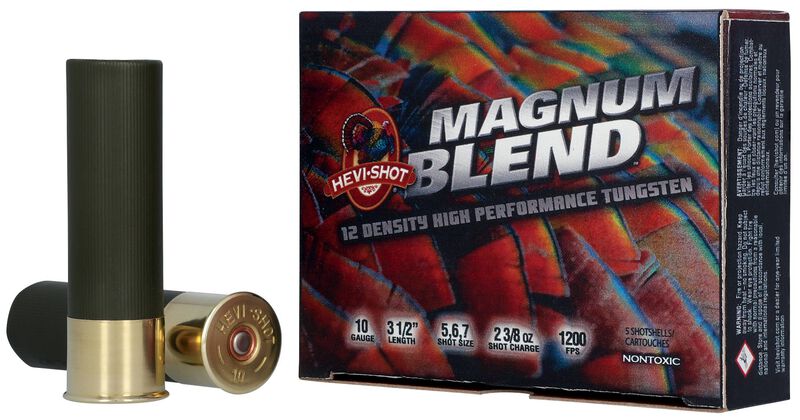 Magnum Blend, 10 Gauge, 5, 6 and 7 Shot, 3-1/2 in, 2 3/8 oz, 1200 fps