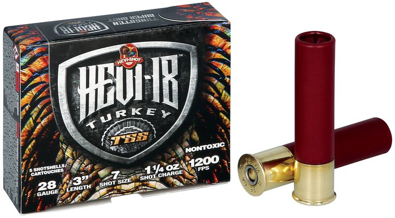 HEVI-18, 28 Gauge, 7 Shot, 3 in, 1 1/4 oz, 1200 fps