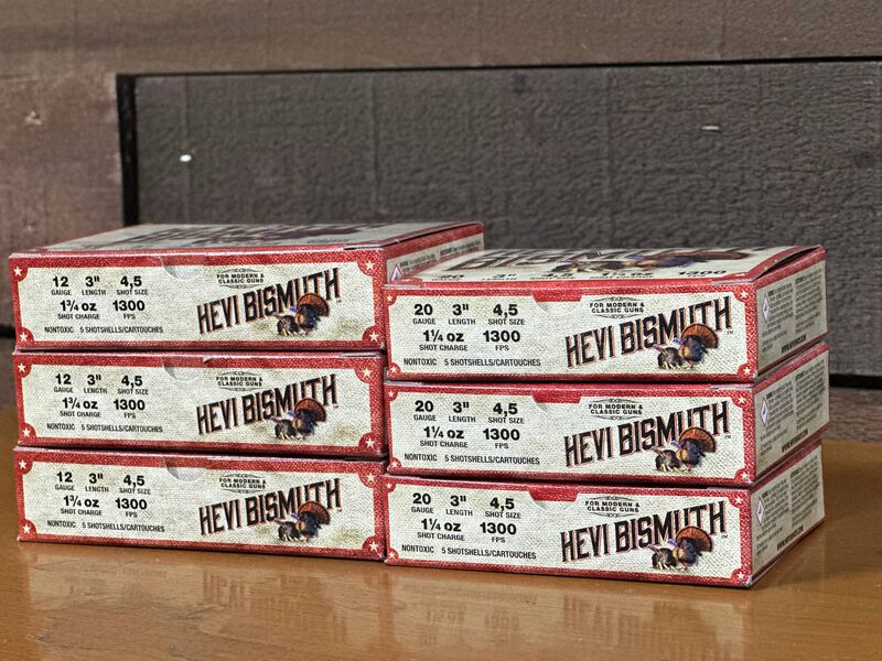 HEVI-Bismuth Turkey, 12 Gauge, 4 and 5 Shot, 3 in, 1 3/4 oz, 1300 fps