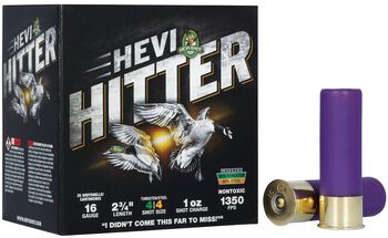 HEVI-Hitter, 16 Gauge, 4 Shot, 2-3/4 in, 1 oz, 1350 fps