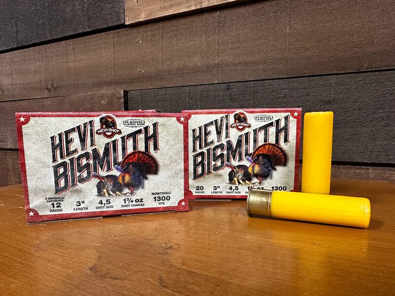 HEVI-Bismuth Turkey, 12 Gauge, 4 and 5 Shot, 3 in, 1 3/4 oz, 1300 fps