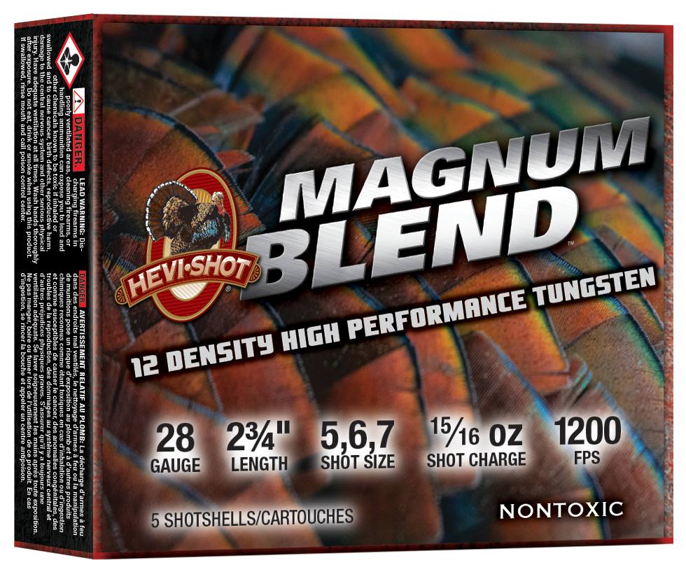 Unknown Magnum Blend, 28 Gauge, 5, 6 and 7 Shot, 2-3/4 in, 15/16 oz, 1200 fps
