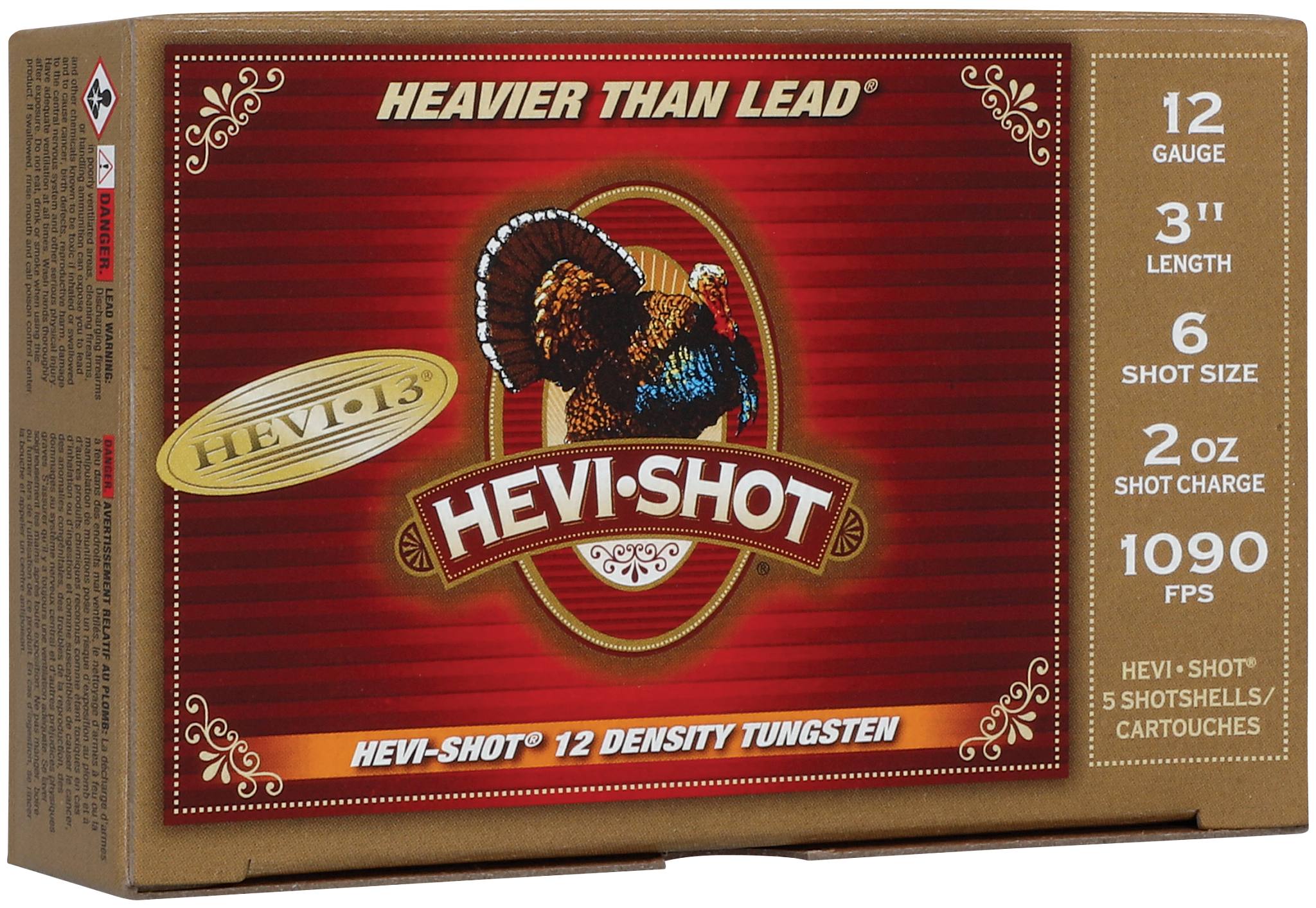 Unknown HEVI-13 Turkey, 12 Gauge, 6 Shot, 3 in, 2 oz, 1090 fps