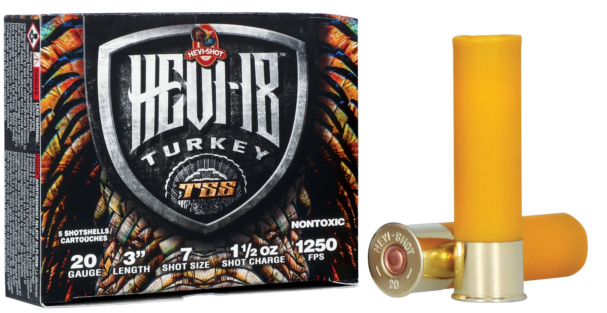 Unknown HEVI-18, 20 Gauge, 7 Shot, 3 in, 1 1/2 oz, 1250 fps