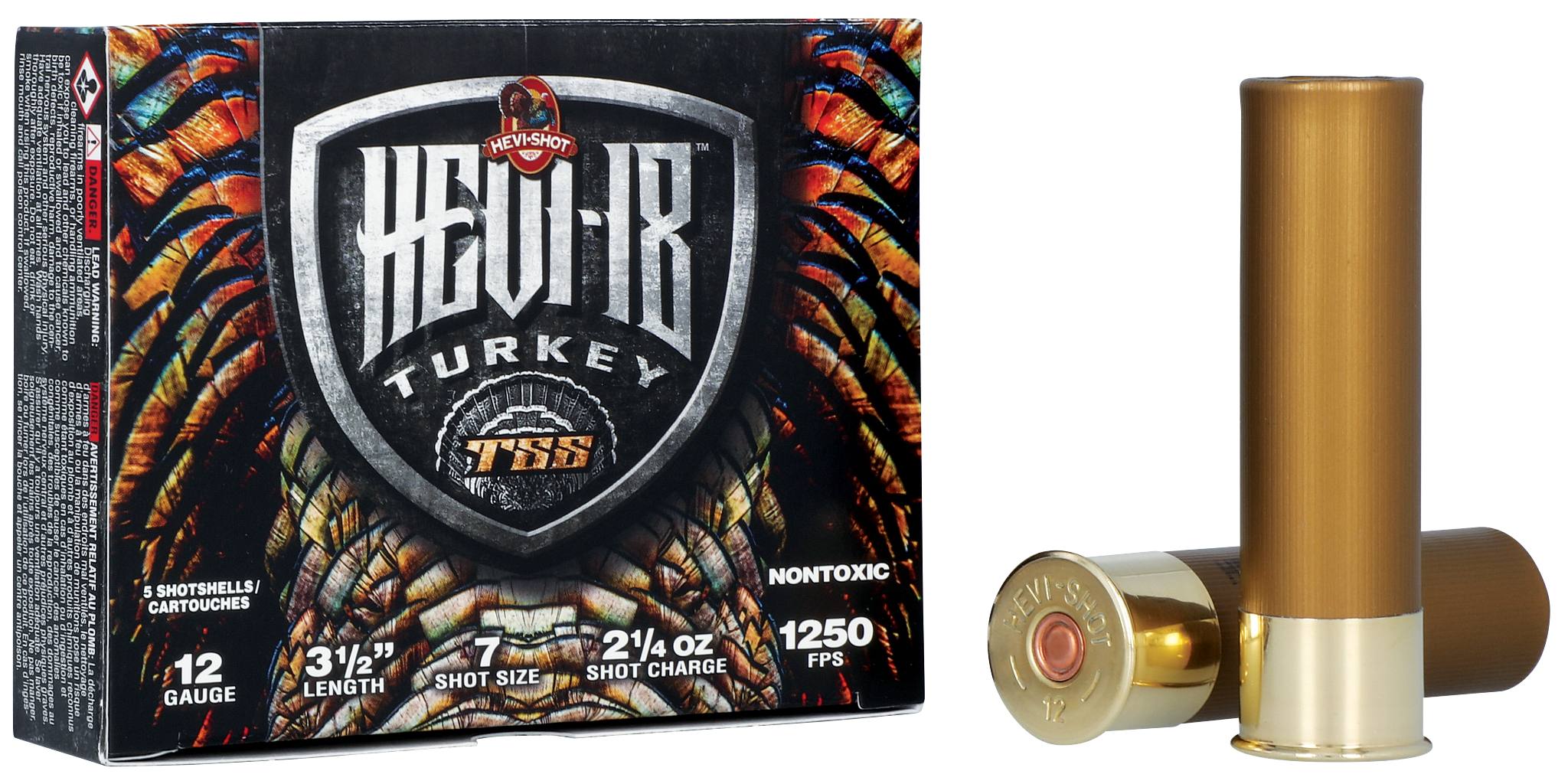 Unknown HEVI-18, 12 Gauge, 7 Shot, 3-1/2 in, 2 1/4 oz, 1250 fps