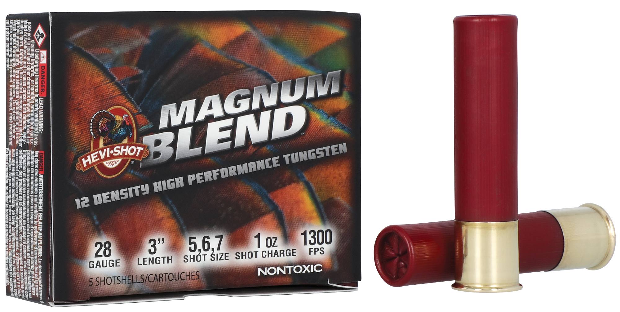 Unknown Magnum Blend, 28 Gauge, 5, 6 and 7 Shot, 3 in, 1 oz, 1300 fps