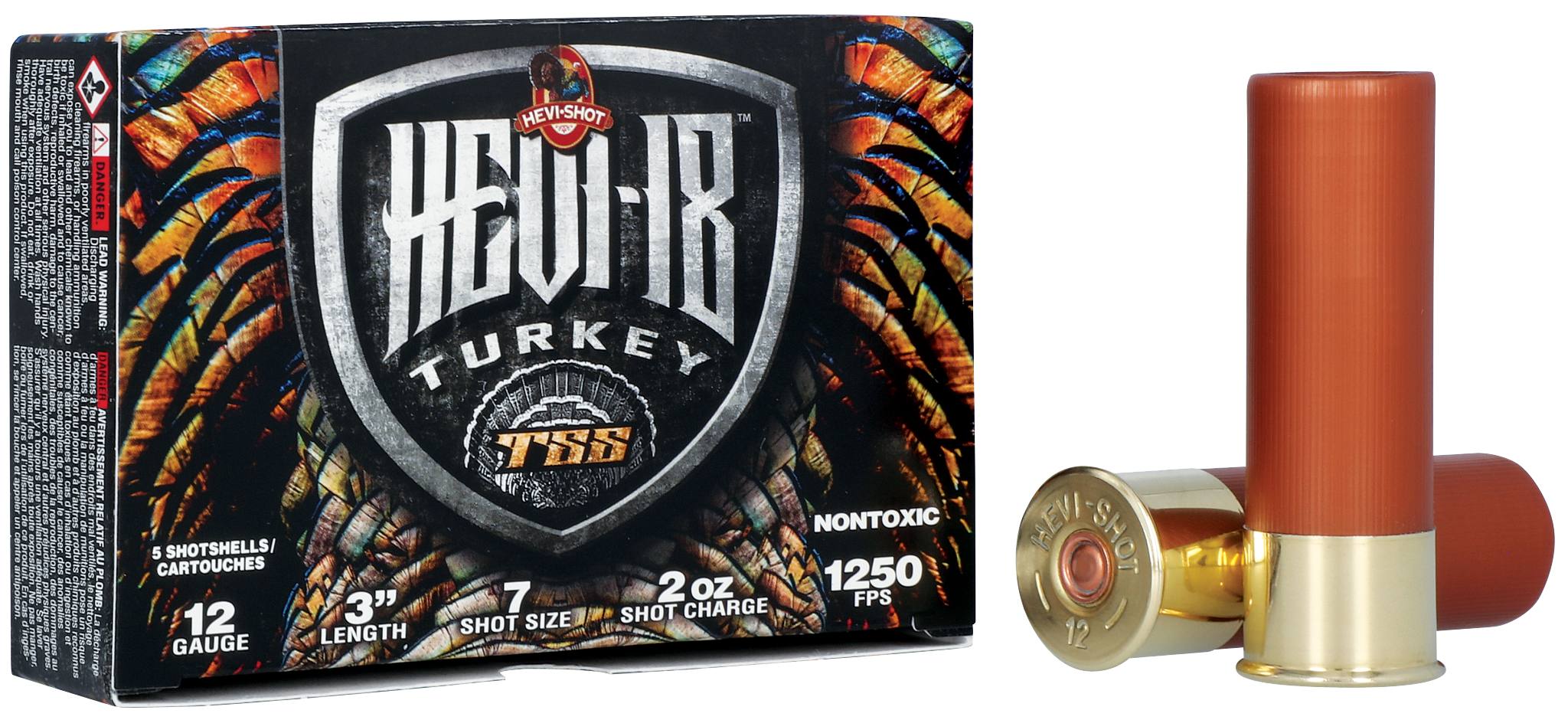 Unknown HEVI-18, 12 Gauge, 7 Shot, 3 in, 2 oz, 1250 fps