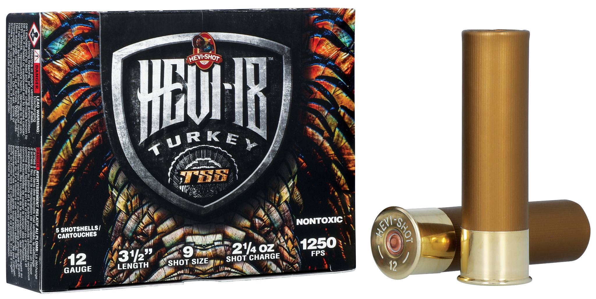 Unknown HEVI-18, 12 Gauge, 9 Shot, 3-1/2 in, 2 1/4 oz, 1250 fps